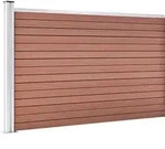 vidaXL Gartenzaun WPC 175x105 cm Braun - Braun