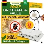 Green Guardia Brotk&auml;fer Falle mit Spezial-Lockstoff - 3x Fallen - Brotk&auml;fer