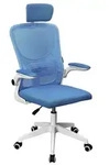 Mars Gaming MGC-ERGOPLUS, Gepolsterter Sitz, Vernetzte R&uuml;ckenlehne, Blau, Blau,