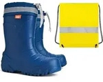 Demar Gummistiefel Ultra Leichte Kinder Regenstiefel Kinderstiefel blau gef&uuml;ttert