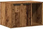 vidaXL Katzenklo Altholz-Optik 60x40x40 cm Holzwerkstoff - Braun