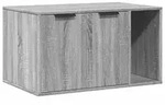 vidaXL Katzenklo Grau Sonoma 80x50x45 cm Holzwerkstoff - Grau