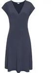 LASCANA Jerseykleid aus b&uuml;gelfreier Ware blau Gr&ouml;&szlig;e 44 - Blau - 44