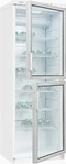 Exquisit 810950400, Exquisit Glast&uuml;rk&uuml;hlschrank GKS350-2-GT-280D weiss | 320 l