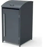 Westmann Metall M&uuml;lltonnenbox Moderna 1 1x240 L Anthrazit 83x72x135 cm - Grau