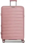 Franky London 4 Rollen Trolley L 74 cm mit Dehnfalte - Rosa
