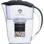 Lotus Vita Wasserfilter Kanne Esprit 1,3L - Anthrazit - Natura Plus - Grau