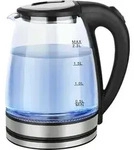 Cheffinger Glas Edelstahl Wasserkocher 2000W mit LED-Beleuchtung Teekocher