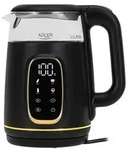 Adler AD 1305 Schwarzgold Glas Wasserkocher - Schwarz