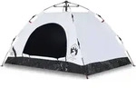 vidaXL Campingzelt 3 Personen Wei&szlig; Verdunkelungsstoff Quick Release - Wei&szlig;