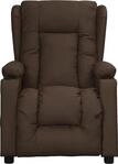 vidaXL Massagesessel Braun Kunstleder
