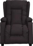 vidaXL Massagesessel Schwarz Kunstleder