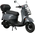 Motorroller Adria 50 ccm 45 km/h EURO 5 grau inkl. Topcase - Grau