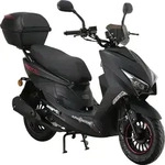Motorroller Speedstar FI 50 ccm 45 km/h EURO 5 mattschwarz inkl. Topcase -...