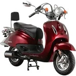 Motorroller Retro Firenze 125 ccm 85 km/h EURO 5+ weinrot - Rot