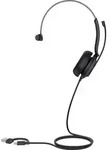 UH35 (schwarz, Microsoft Teams-Variante, USB-A und USB-C, Mono) - Schwarz