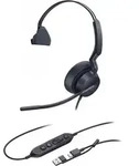 Yealink Headset UH46 Mono USB-C/A - Schwarz