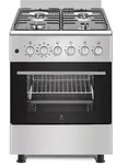 Gasline Gas-Elektro Standherd SHGE6060FGIX Elektrobackofen mit Gaskochfeld 60 cm
