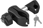 EUFAB 11629 Rahmenhalter abnehmbar kurz &Oslash; 25+30mm, Schwarz/Silber