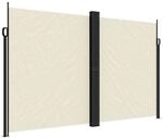vidaXL Seitenmarkise Ausziehbar Creme 200x1200 cm