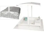 WONDERMAKE&reg; Design Sandkasten mit Matschk&uuml;che, Dach, Abdeckung OXFORD 420D,