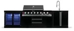 BB-M1 Outdoork&uuml;che | 8-Brenner Gasgrill | Clean | Cool-Duo - Schwarz