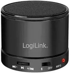 LogiLink Bluetooth Lautsprecher mit MP3-Player & FM Radio schwarz - Schwarz