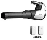 Litheli U20, Handgehaltenes Gebl&auml;se, Blasen, Schwarz, Silber, Elektro, Akku, 20 V