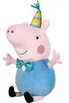 Schmidt Spiele Pl&uuml;sch Stofftier Peppa Pig Schorsch Party 37 cm 42830 - Beige