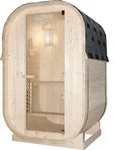 HOME DELUXE Outdoor Sauna CUBE S - Ma&szlig;e: ca. 194 cm x 120 cm, Holz: Fichtenholz -