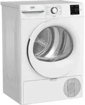 Beko BM3T3829W, Freistehend, Frontlader, W&auml;rmepumpe, Wei&szlig;, Tasten, Drehregler,