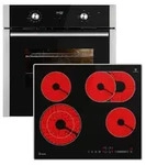 Autarkes Herdset: 60cm Einbaubackofen BO8810SS + 59cm Kochfeld CH5901AL | Grill 