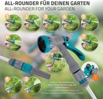 ECD Germany Schlauchaufroller, 15m+1,5m Schlauchtrommel, Wand-Schlauchbox RollUp mit