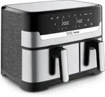 Tefal Jamie Oliver EY90JDE1, Hei&szlig;luftfritteuse, 8,3 l, 2,2 kg, Doppel, Edelstahl,