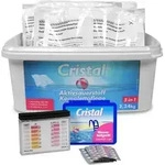 CRISTAL Aktivsauerstoff Komplettpflege 2,24 kg + Pooltester