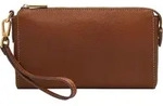 FOSSIL Handgelenktasche Utensilientasche Gift Wristlet Medium Brown braun - Braun