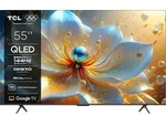 TCL 55T8C, 139,7 cm (55"), 3840 x 2160 Pixel, QLED, Smart-TV, WLAN, Metallisch -