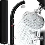 KESSER&reg; Solar Gartendusche Solardusche Bogen mit Schutzhaube | warmes Wasser max.