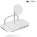 Zens 4-1 Wireless Charger 60W USB C outp - Silber/Wei&szlig;
