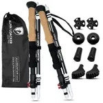 ALPIN LOACKER Wanderst&ouml;cke faltbar Carbon oder Aluminium mit Korkgriff 115-135cm I