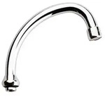 Grohe Rohrauslauf 140 mm schwenkbar ohne Anschlag chrom - 13071000 - Silber