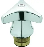 GROHE Oberteil 11105 mit Trecorn Griff Markierung rot 3/4 chrom