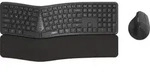 Rapoo 8810ME dunkelgrau Ergonomisches kabelloses Set - Grau