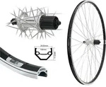 Aggro-X 28 Zoll Hinterrad silber 19-622 Shimano TX500 8,-9,-10 Fach V-Brake Laufrad