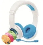 BuddyPhones Kopfh&ouml;rer f&uuml;r Kinder Homeschooling Bluetooth Blau - Mikrofon -...