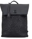 Rieker Damen Rucksack gemusterter Cityrucksack mit &Uuml;berschlag H1386, Farbe:Schwarz -