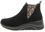 Remonte Stieflette mit Zipp in schwarz, Gr. 38 - Schwarz - 38