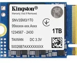 Kingston Technology 1000G NV3 M.2 2230 NVMe SSD, 1 TB, M.2, 6000 MB/s