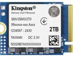 Kingston Technology 2000G NV3 M.2 2230 NVMe SSD, 2 TB, M.2, 6000 MB/s