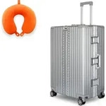 WINLIFE&reg; Koffer-Set M+XL mit orangefarbenem Nackenkissen 53cm Handgep&auml;ck 75cm